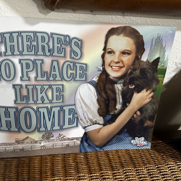 Dorothy Wizard Of Oz There’s No Place Like Home Sign Wall Art Collectibles Metal - Picture 2 of 6